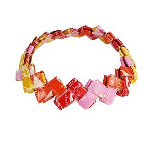 Handmade 90s Vintage Starburst Wrapper Bracelet